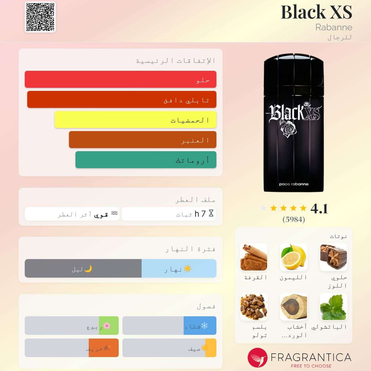 Black XS – Paco Rabanne | بلاك إكس إس – باكو رابان (رجالي)